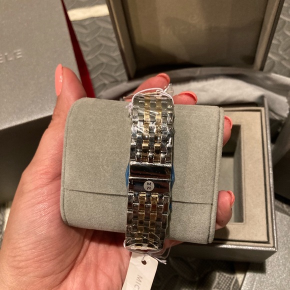 NWT Michele Deco Day Two-Tone Diamond Dial Watch - Picture 4 of 9